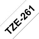 BROTHER 36mm Gloss Black On White Tape (TZE261)