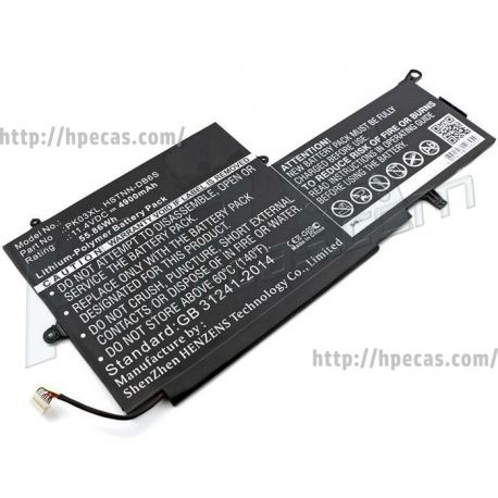 Bateria HP PK03XL Original de 3 células 11.4V 56Wh 4810mAh (788237-001, 788237-2C1, 788237-2C2, 788237-2C3, 789116-005, HSTNN-DB6S, PK03056XL) N