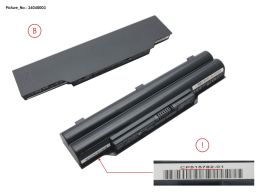 Bateria Fujitsu Original 34038073, LifeBook A512, A531, A532, AH502, AH512, AH532, AH562, 6-células 10.8V 48Wh 4400mAh (34038074, 34040003, CP515782-01, CP515782-XX, CP567389-01, CP567389-XX, CP567717-01, CP567717-XX, FMVNBP213, FPCBP331, FPCBP347) N