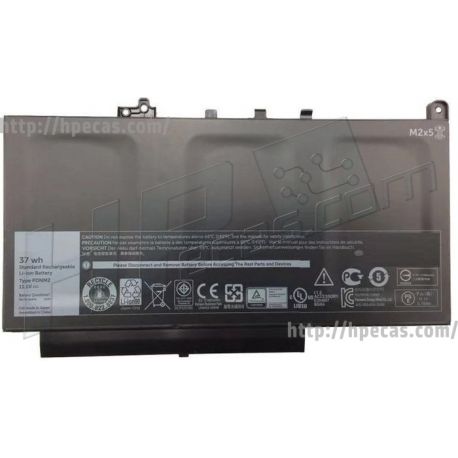 Bateria Dell Original Latitude E7270, E7470 3 células 11.4V 42Wh 3500mAh (21X15, 7CJRC, KNM09, V6VMN) N