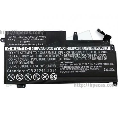 Bateria Original LENOVO Thinkpad 13 série, 11.4V 3685mAh (01AV435, 01AV436, 01AV437)