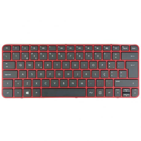 Teclado HP Português Vermelho Ruby (699034-131, 677713-131)