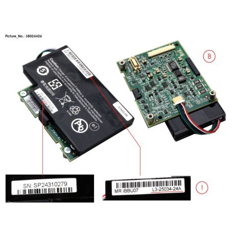 Fujitsu Primergy IBBU07 LI-ION Battery (LSZ:L5-25034-20, 38024426)