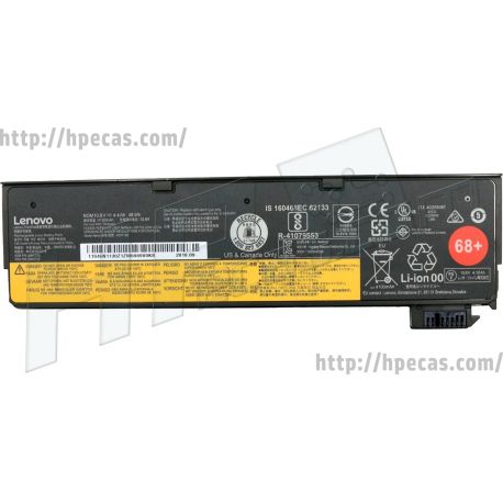 Bateria Lenovo Original 68+, 6C 10.8V 48Wh 4400mAh, ThinkPad A275, L450, L460, L470, P50s, T440, T440s, T450, T450s, T460, T460p, T470p, T550, T560, W550s, X240, X250, X260, X270 (45N1128, 45N1129, 45N1130, 45N1131, 45N1132, 45N1133, 45N1734, 45N1735) N