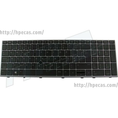 Teclado Português sem Backlight para HP ZBook 15U G5/G6 (L17970-131) N