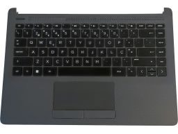 HP Top Cover com Teclado Português, Preto, sem Backlit, sem Fingerprint, para HP 240, 245 246 G8/G9 Series (M23367-131, L89035-131) N