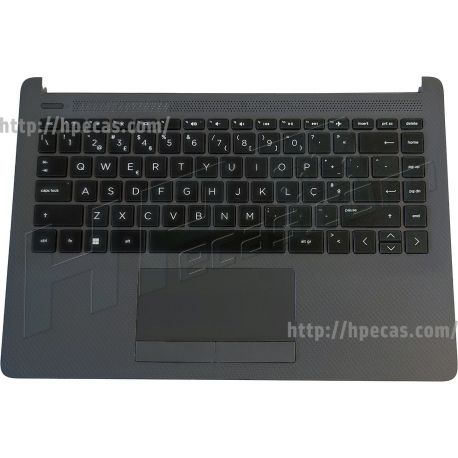 HP Top Cover com Teclado Português, Preto, sem Backlit, sem Fingerprint, para HP 240, 245 246 G8/G9 Series (M23367-131, L89035-131)