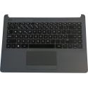 HP Top Cover com Teclado Português, Preto, sem Backlit, sem Fingerprint, para HP 240, 245 246 G8/G9 Series (M23367-131, L89035-131) N