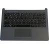 HP Top Cover com Teclado Português, Preto, sem Backlit, sem Fingerprint, para HP 240, 245 246 G8/G9 Series (M23367-131, L89035-131)