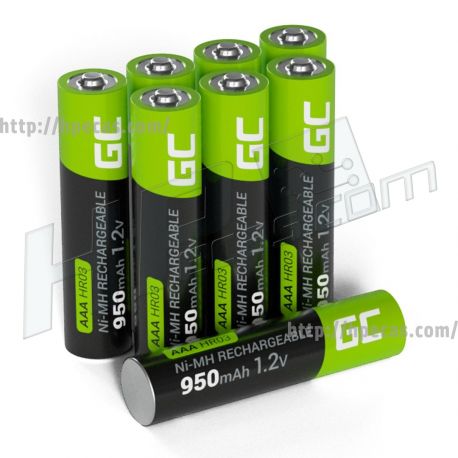 Green Cell 8x AAA HR03 950mAh Bateria (GR11) N