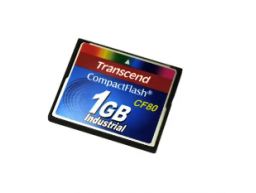 Cartão de memória compact flash 1 Giga Transcend (FTS1GCF80) R