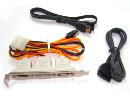 GIGABYTE eSATA Cable/SATA Bracket Kit (12CF1-3SATPW-11R, 12CF1-3SATPW-12R)