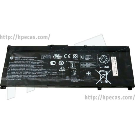 Bateria HP Original SR04070XL, 4C 15.4V 70.07Wh 4550mAh, Omen 15-ce0, 15-ce1, 15-ce6, 15t-ce1 (917724-855, 917724-856, 917678-171, 917678-172, 917678-1B1, 917678-1B2, 917678-271, 917678-272, 917678-2B1, 917678-2B2, SR04070XL-PL, HSTNN-DB7W, HSTNN-IB7Z) N