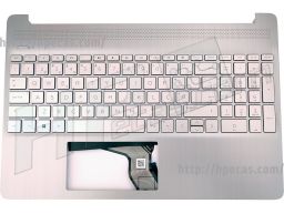 Teclado com Top Cover HP 15-DY, 15S-EQ, 15S-FQ Português NFP Natural Silver s/Backlight (M17184-131, M17578-131, N21402-131) N