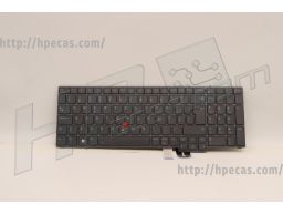 Teclado LENOVO P16 Gen 1 Gen 2 português Backlit original (5N21F39338, 5N21F39375) N