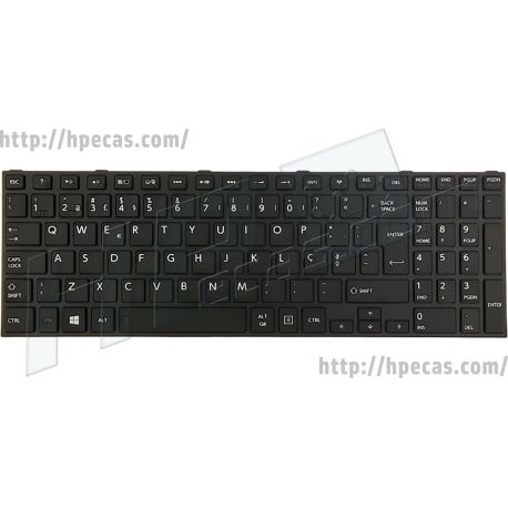 Teclado TOSHIBA Satellite C50-B, C50D-B, C50T-B, PRO R50-B, Português (K000890150, K000890160, MP-14A76P0-356, P000624530) N