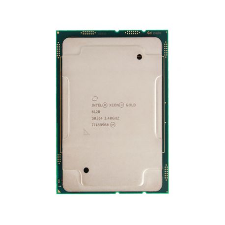 CPU Intel Xeon Gold 6128 processor 19.25M Cache, 3.40 GHz, 6-Core, 64-bit, Skylake, 115W TDP, socket FC-LGA3647, 2017 (SR3J4, BX806736128, CD8067303592600) N