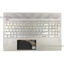 Teclado Português HP com BackLight integrado em  Top Cover Silver 15-CS 15-CW Gtx Graphics (L35339-131, L40621-131) N