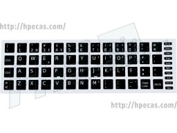 Autocolantes para Teclado Português Preto 14mm (ACESTICKTEC-BK-PT) N