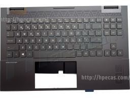 HP Teclado com Top Cover Omen 15-en RGB, 4-zone lighting Português (M00667-131, M09322-131, V193446DS1 PO) N