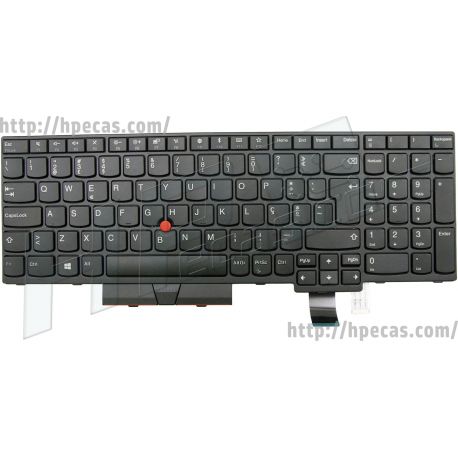 Teclado Tachi NBL KBD Preto Português para Lenovo ThinkPad P51S, T570 (01EN950, 01ER522, FU8361, SN20M07828, SN20M07869, TACHI NBL-POR, TACNBL-106P0) N