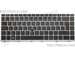 HP Teclado Português sem Backlight para HP MT44, MT45, EliteBook 745 G5, 745 G6, 840 G5, 840 G6, 846 G5, zBook 14u G5, 14u G6 (L11309-131, L14379-131, L15542-131) N