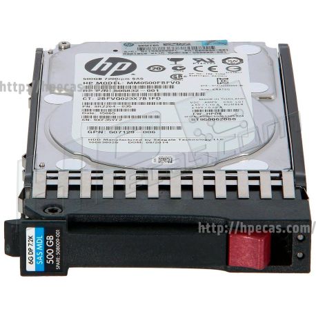 HPE 500GB 7.2K 6Gb/s DP SAS 2.5" SFF HP 512n MDL G5-G7 ST HDD (507610-B21, 507610-S21, 508009-001) R