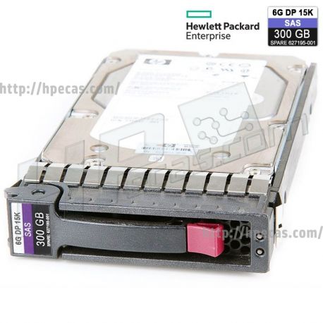 HPE 300GB 6GB/s 15K DP SAS 2.5" SFF HS ENT G5-G7 HDD (627117-B21 / 627195-001) R