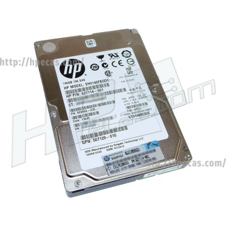 HPE 146GB 15K 6Gb/s DP SAS 2.5" SFF HP 512n ENT Gen8-Gen10 RAW HDD (627114-001,EH0146FARUB, EH0146FARWD, EH0146FAWJB, EH0146FBQDC, EH0146FCBVB, ST9146853SS) R