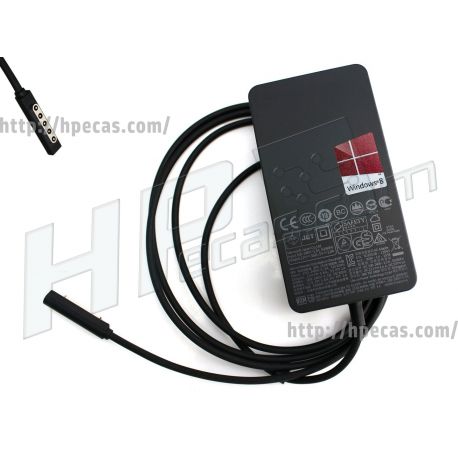 Carregador Original MICROSOFT Surface (1536) 48W 12V 3.6A Additional USB 2.0 Port: 5V 1A