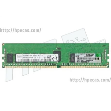 Memória Smart HPE Original 16GB (1x16GB) 1R PC4-2400T-R 8-bit ECC SDP CAS:17-17-17 1.20V 64-bit RDIMM 288-pin STD (809082-091, 819411-001, 805349-B21, 805349-H21, 805349-K21, 805349-S21) R