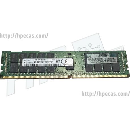 Memória HPE 32GB (1x 32GB) 2RX4 PC4-19200T-R DDR4-2400 REG / ECC CL17 1.2V STD SmartMemory (805351-B21, 809083-091, 819412-001, KTH-PL424/32G, MTA36SF4G72PZ-2G3A1IG) R