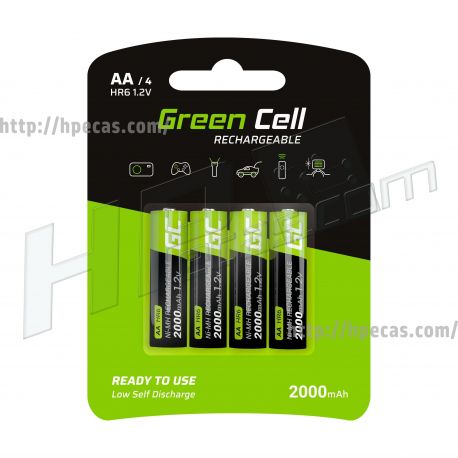 Green Cell 4x AA HR6 Baterias 2000mAh (GR02) N