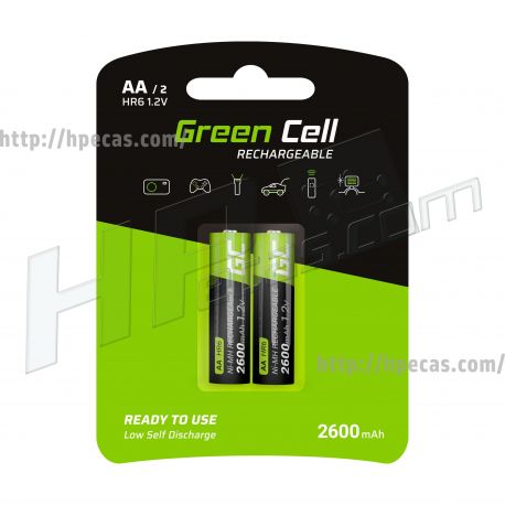 Green Cell 2x AA HR6 Baterias 2600mAh (GR05)