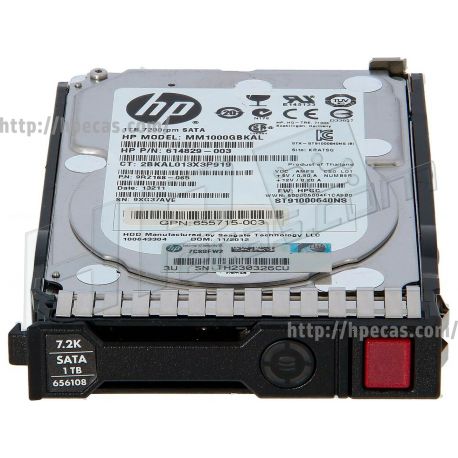 HPE 1TB 7.2K 6Gb/s DP SATA 2.5" SFF HP 512n MDL Gen8-Gen10 SC Not for MSA HDD (655710-B21, 655710-S21, 656108-001, 872430-B21) R