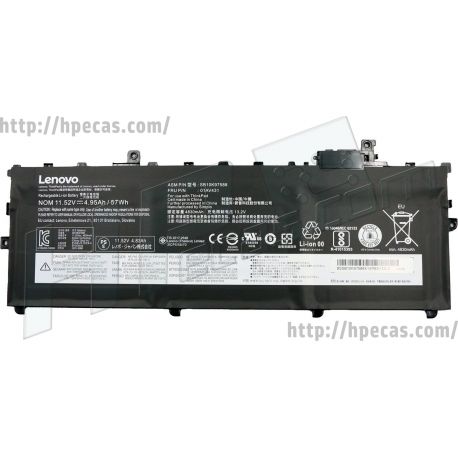 Bateria Lenovo ThinkPad X1 Carbon 5th Gen, 6th Gen Original de 3C 11.52V 57Wh 4950mAh (01AV429, 01AV430, 01AV431, 01AV494, SB10K97586, SB10K97587, SB10K97588) N