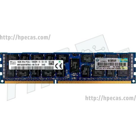 Memória Smart HPE 16GB (1x16GB) 2R PC3L-10600-R-9 DDR3-1333 ECC 1.35V CL:9 LV-RDIMM (628974-081, 628974-181, 628974-381, 632202-001, 632204-001, 647653-081, 647653-08H, 647653-181, 647653-H81, 664492-001, 664692-001, 687464-001, 698890-001, 708395-001) N