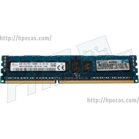 Memória Smart HPE 8GB (1x8GB) 1R PC3-14900-R-13 DDR3-1866 ECC 1.50V CL:13 RDIMM 240 STD (735303-001, 731657-081, 731761-B21, 731761-S21, 731762-B21, 753707-B21, 850167-B21, 863933-B21) R