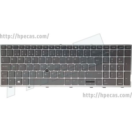 Teclado Português com Backlight HP EliteBook 755 G5, 850 G5, 850 G6 (L14366-131, L11999-131) N