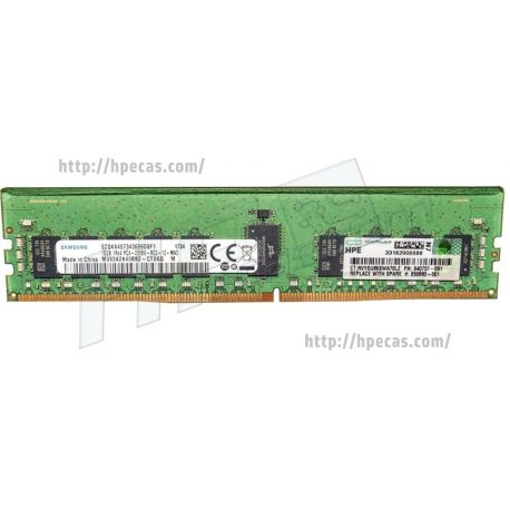 Memória Certificada HP 16GB (1x 16GB) 1RX4 PC4-21300 DDR4-2666 REG ECC CL19 1.2V (850880-001, 815098-B21, 840757-091) (R)