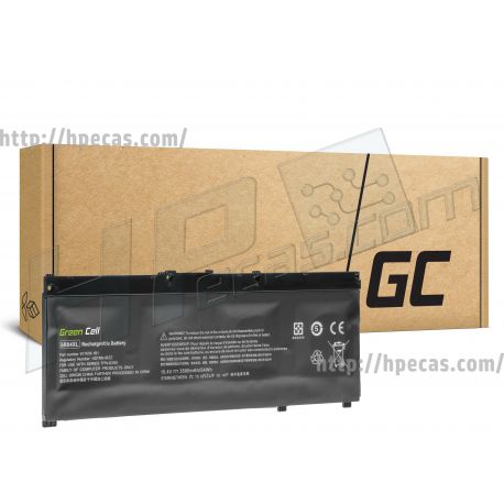 Bateria Green Cell HP Compatível SR04070XL, 4C 15.4V 54Wh 3500mAh, Omen 15-ce0, 15-ce1 (HP187, 917724-855, 917724-856, 917678-171, 917678-172, 917678-1B1, 917678-1B2, 917678-271, 917678-272, 917678-2B1, 917678-2B2, SR04070XL-PL, HSTNN-DB7W, HSTNN-IB7Z) C