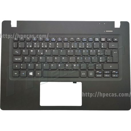 Acer TMP236-M Top Cover Preto com Teclado Português (60.VAPN1.021, 60VAPN1021, V139330AK1 PO, 90.4LK07.S06) N